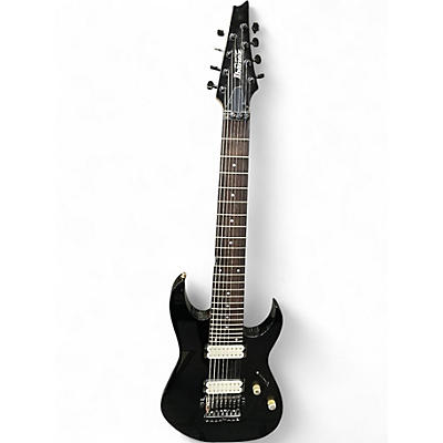 Used Ibanez RG2228 Prestige Series 8 String Metallic Black Solid Body Electric Guitar