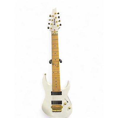 Used Ibanez RG2228 Prestige Series 8 String White Solid Body Electric Guitar