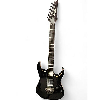 Used Ibanez RG2770Z Trans Black Solid Body Electric Guitar