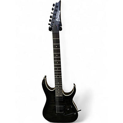 Used Ibanez RG320 Transparent Black Sunburst Solid Body Electric Guitar