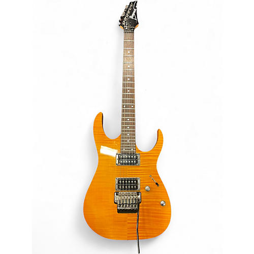 Used Ibanez RG320FM Amber Solid Body Electric Guitar Amber