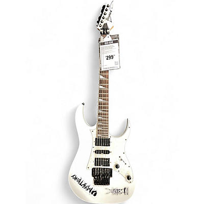 Used Ibanez RG350DX RG Series Arctic White Solid Body Electric Guitar