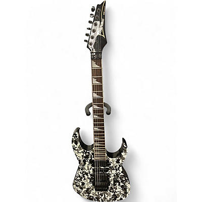 Used Ibanez RG370DXGP3 WHITE DIGITAL CAMO Solid Body Electric Guitar