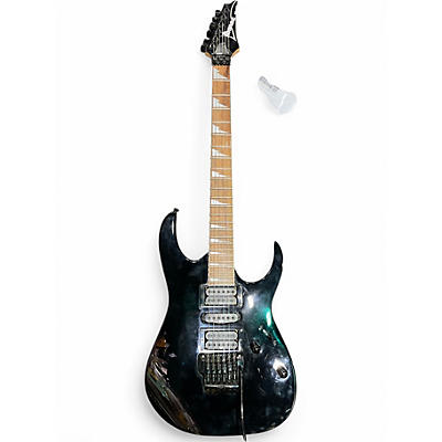 Used Ibanez RG370EX Black Solid Body Electric Guitar