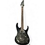 Used Ibanez RG370QMSP RG Series Trans Black Solid Body Electric Guitar Trans Black