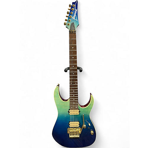 Used Ibanez RG420HPFM Blue Reef Solid Body Electric Guitar Blue Reef