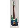 Used Ibanez Used Ibanez RG420hpfm Blue And Green Solid Body Electric Guitar blue and green