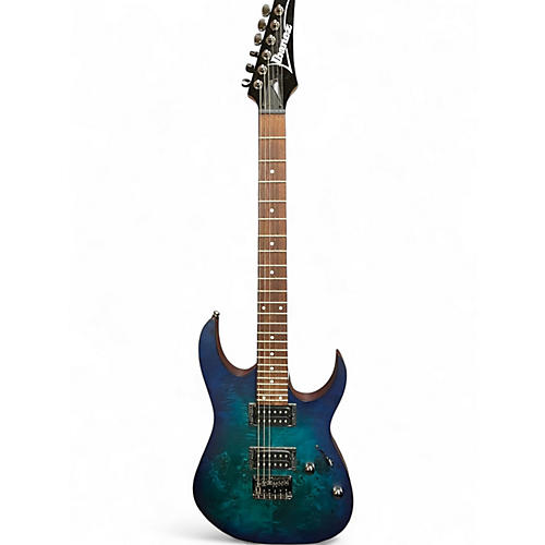 Used Ibanez RG421 BLUE GREEN Solid Body Electric Guitar BLUE GREEN