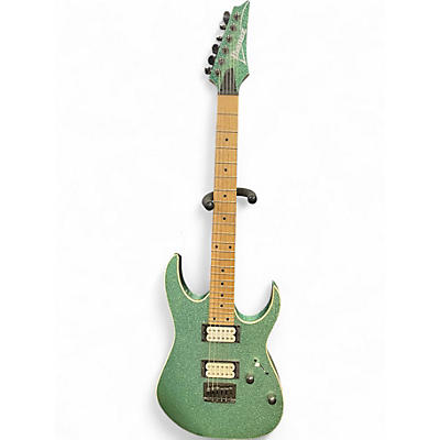 Used Ibanez RG421 GREEN SPARKLE Solid Body Electric Guitar