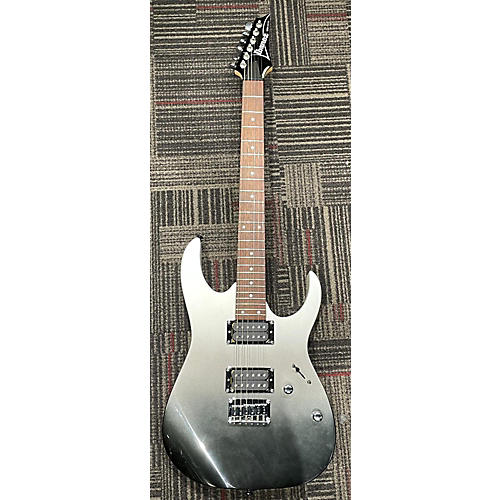 Ibanez Used Ibanez RG421 SILVER BLACK SOLID METALLIC Solid Body Electric Guitar SILVER BLACK SOLID METALLIC