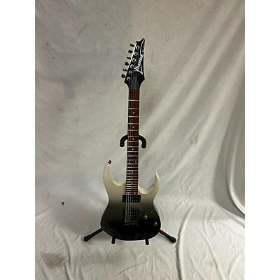 Ibanez Used Ibanez RG421 Silver Black Metallic Solid Body Electric Guitar