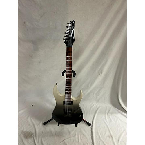 Ibanez Used Ibanez RG421 Silver Black Metallic Solid Body Electric Guitar Silver Black Metallic