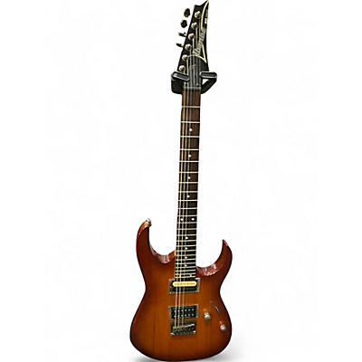 Used Ibanez RG421 Vintage Sunburst Solid Body Electric Guitar