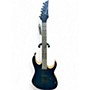 Used Ibanez RG421AHM Blue Moon Burst Solid Body Electric Guitar Blue Moon Burst