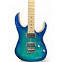 Used Ibanez RG421AHM Trans Blue Solid Body Electric Guitar Trans Blue