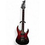 Used Ibanez RG421EX Red to Black Fade Solid Body Electric Guitar Red to Black Fade