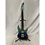 Used Ibanez Used Ibanez RG421HPFM Trans Blue Solid Body Electric Guitar Trans Blue