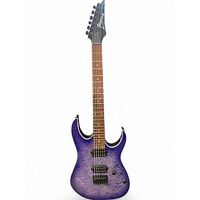 Used Ibanez RG421QM PURPLE BURST Solid Body Electric Guitar