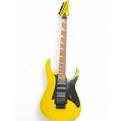 Used Ibanez RG450EXB Black and Yellow Solid Body Electric Guitar