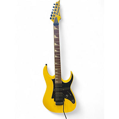 Used Ibanez RG450EXB Graffiti Yellow Solid Body Electric Guitar