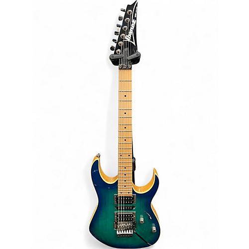 Used Ibanez RG470AHM Trans Blue Solid Body Electric Guitar Trans Blue