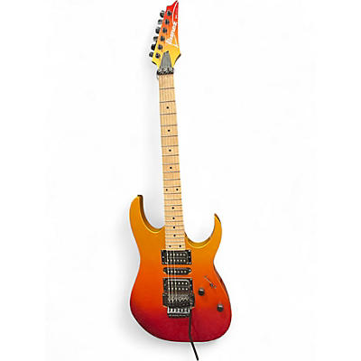 Used Ibanez RG470MB GOLD AND ORANGE Solid Body Electric Guitar