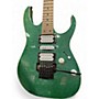 Used Ibanez RG470MSP Green Sparkle Solid Body Electric Guitar Green Sparkle