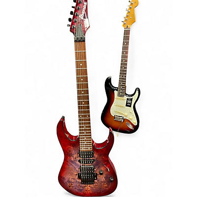 Used Ibanez RG470PB Red Eclipse Burst Solid Body Electric Guitar