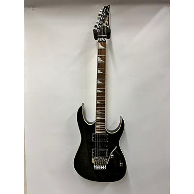 Ibanez Used Ibanez RG4EX1 Trans Black Solid Body Electric Guitar