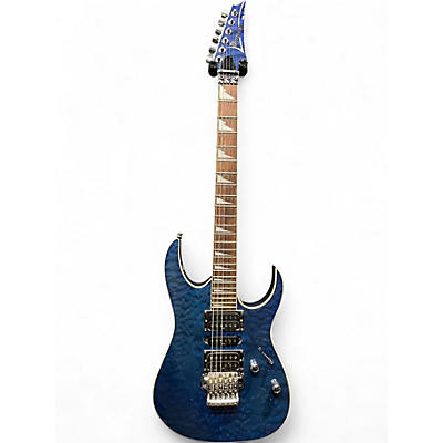 Used Ibanez RG4EX1 Trans Blue Solid Body Electric Guitar