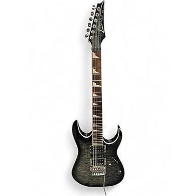 Used Ibanez RG4EXQM1 Trans Black Solid Body Electric Guitar