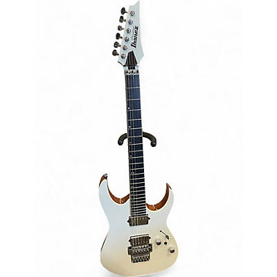 Used Ibanez RG5320C White sparkle Solid Body Electric Guitar