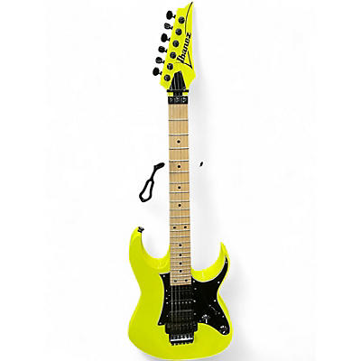 Used Ibanez RG550 Genesis Lime Green Solid Body Electric Guitar