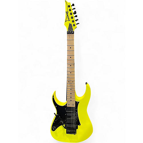 Used Ibanez RG550XHR RG Series Left Handed Yellow Electric Guitar Yellow