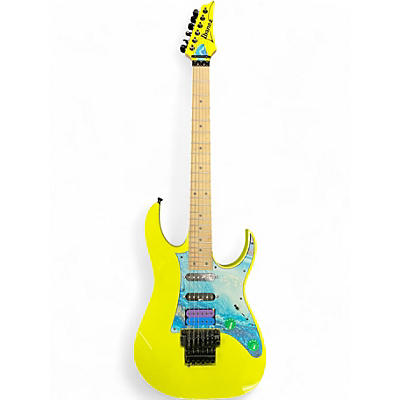 Used Ibanez RG550XHR RG Series Neon Green Solid Body Electric Guitar