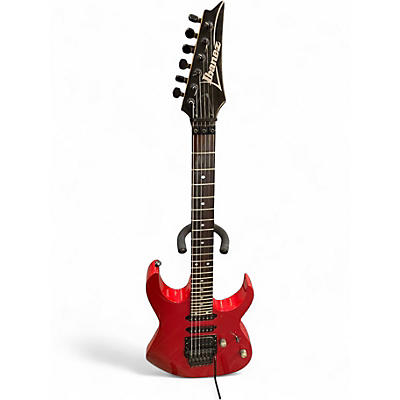 Used Ibanez RG560 Chrome Red Metallic Solid Body Electric Guitar