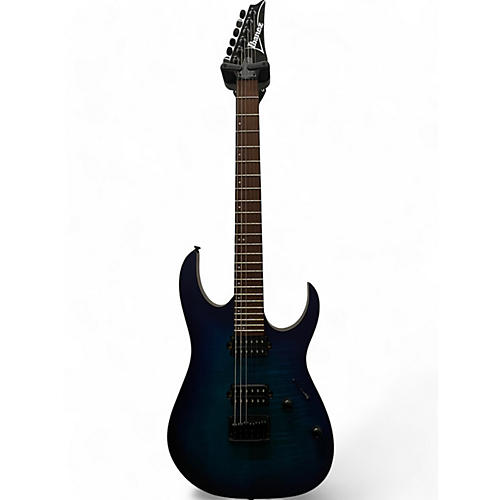 Ibanez Used Ibanez RG6003FM Flat Blue Sapphire Solid Body Electric Guitar flat blue sapphire