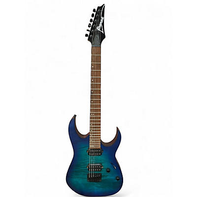 Used Ibanez RG6003FM Sapphire Blue Trans Solid Body Electric Guitar