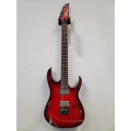 Ibanez Used Ibanez RG6005FEQM Trans Red Solid Body Electric Guitar Trans Red