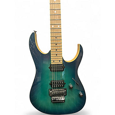 Used Ibanez RG652AHM NEBULA GREEN Solid Body Electric Guitar