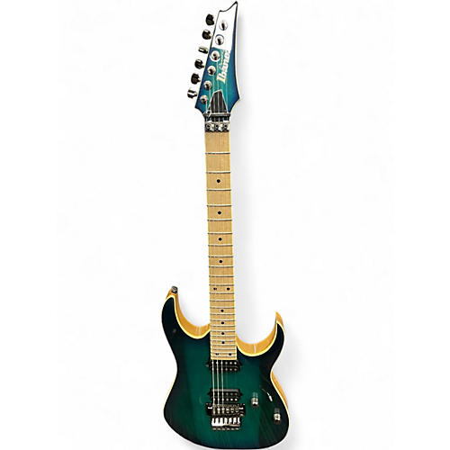 Used Ibanez RG652AHM-NGB Green Solid Body Electric Guitar Green