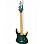 Used Ibanez RG652AHM-NGB Green Solid Body Electric Guitar Green