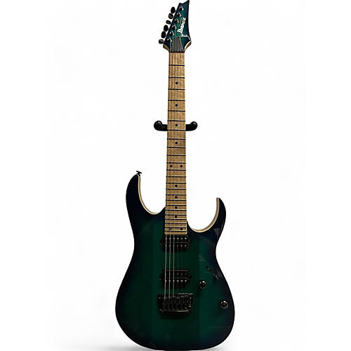 Ibanez Used Ibanez RG652AHMFX Nebula Green Burst Solid Body Electric Guitar Nebula Green Burst