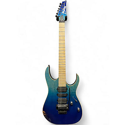 Used Ibanez RG6PCMLTD Blue Reef Gradation Solid Body Electric Guitar
