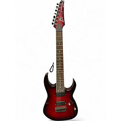 Used Ibanez RG7321 7 String Red Solid Body Electric Guitar
