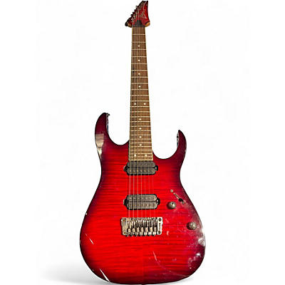 Used Ibanez RG7321FM Red Solid Body Electric Guitar