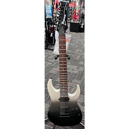 Ibanez Used Ibanez RG7421 RG Series Black And White Solid Body Electric Guitar Black and White