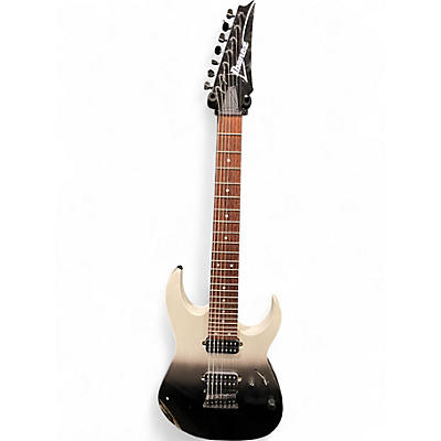Used Ibanez RG7421 RG Series Black Fade Metallic Solid Body Electric Guitar