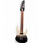 Used Ibanez RG7421 RG Series Black Fade Metallic Solid Body Electric Guitar Black Fade Metallic