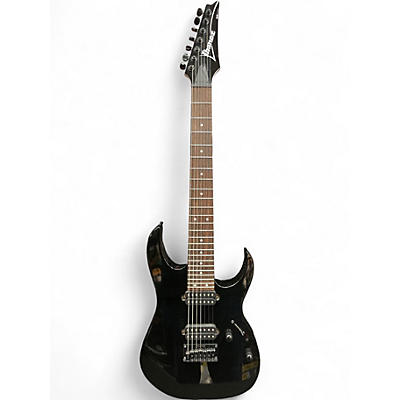 Used Ibanez RG7421 RG Series Black Solid Body Electric Guitar